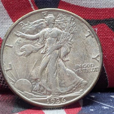 Sale Photo Thumbnail #315: 1936-D Walking Liberty 90% Silver Half Dollar