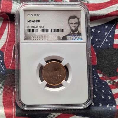Sale Photo Thumbnail #341: 2022-D Lincoln Shield Cent - NGC MS68 RD
