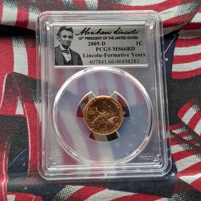 Sale Photo Thumbnail #416: 2009-D Lincoln Formative Years Cent - PCGS MS66 RD