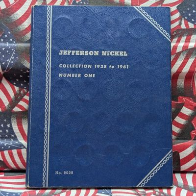 Sale Photo Thumbnail #319: Partial 1938-1961 Jefferson Nickel Collection in Whitman Album - 38 Coins