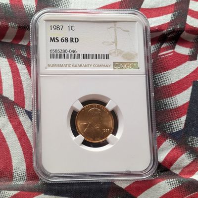 Sale Photo Thumbnail #383: 1987 Lincoln Memorial Cent - NGC MS68 RD