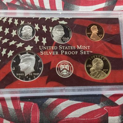 Sale Photo Thumbnail #293: 2008-S U.S. Mint Silver Proof Set in OGP, NO BOX - No State Quarters - Includes (2) 90% Silver Coins