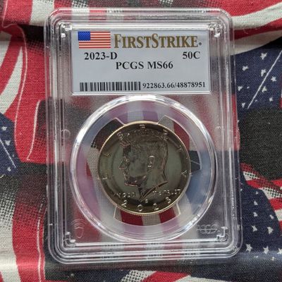 Sale Photo Thumbnail #403: 2023-D Kennedy Half Dollar - PCGS MS66 - First Strike