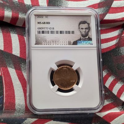 Sale Photo Thumbnail #381: 2022 Lincoln Shield Cent - NGC MS68 RD
