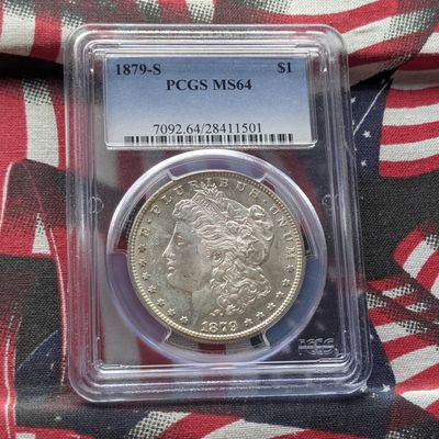 Sale Photo Thumbnail #449: 1879-S Morgan 90% Silver Dollar - PCGS MS64