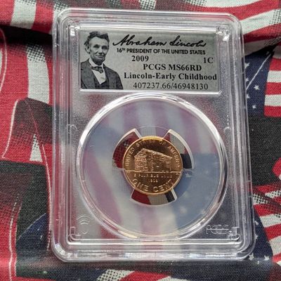 Sale Photo Thumbnail #275: 2009 Lincoln Early Childhood Cent - PCGS MS66 RD