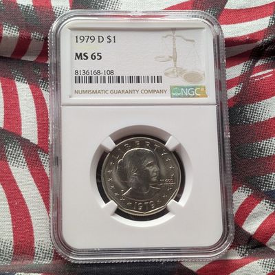 Sale Photo Thumbnail #99: 1979-D Susan B. Anthony Dollar - NGC MS65