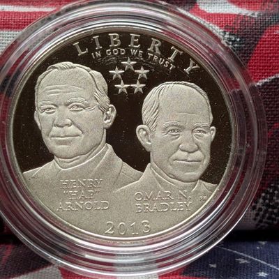 Sale Photo Thumbnail #385: 2013-S PROOF 5-Star Generals Commemorative Half Dollar in Government Capsule