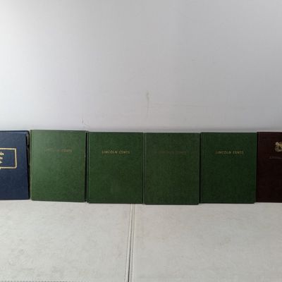 Sale Photo Thumbnail #287: Partial 1909-1989 Lincoln Cent Collection in 6 Albums - Includes Lots of BETTER DATES! & 4 Indian Head Cents - P, D, & S Mint - 600+ Coins Total!!