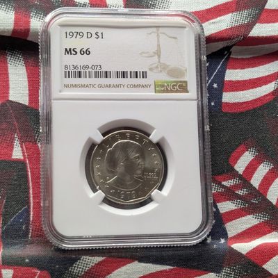 Sale Photo Thumbnail #317: 1979-D Susan B. Anthony Dollar - NGC MS66
