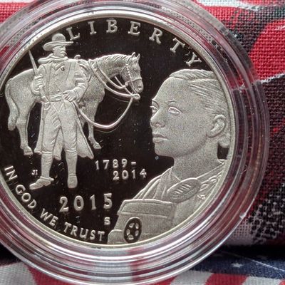 Sale Photo Thumbnail #177: 2015-S PROOF U.S. Marshals  Commemorative Half Dollar in Government Capsule