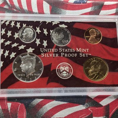 Sale Photo Thumbnail #68: 2006-S U.S. Mint Silver Proof Set in OGP, NO BOX, No State Quarters - Includes (2) 90% Silver Coins