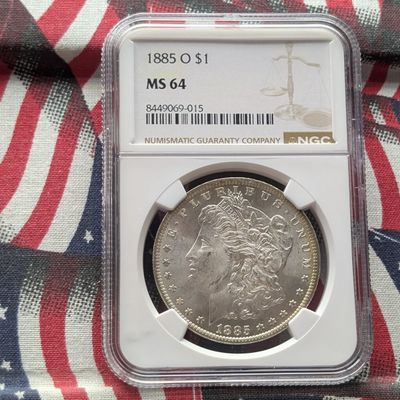 Sale Photo Thumbnail #158: 1885-O Morgan 90% Silver Dollar NGC MS64