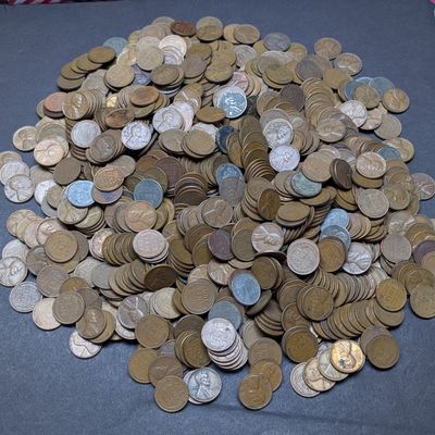 Sale Photo Thumbnail #165: (1,000) Various Dated Lincoln Wheat Cents