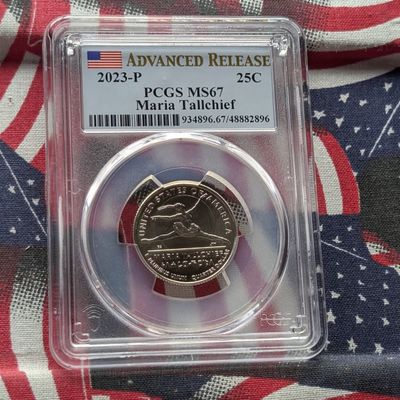 Sale Photo Thumbnail #263: 2023-P Maria Tallchief Quarter - PCGS MS67 - Advanced Release