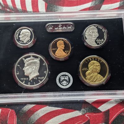 Sale Photo Thumbnail #348: 2012-S U.S. Mint Silver Proof Set in OGP, NO BOX - No Quarters - Includes (2) 90% Silver Coins