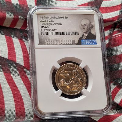 Sale Photo Thumbnail #47: 2021-P Tuskegee Airmen Quarter - NGC MS68