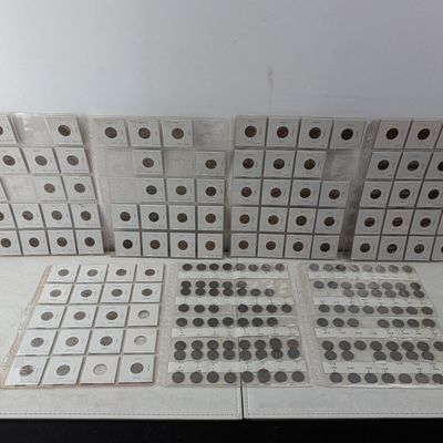 Sale Photo Thumbnail #442: 1923-1955 Lincoln Wheat Cent Collection in Collector's Binder Pages, 200+ Total Coins