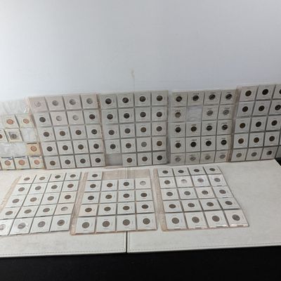 Sale Photo Thumbnail #6: 1914-1960 Lincoln Cent Collection in Collector's Binder Pages, 137 Coins Total