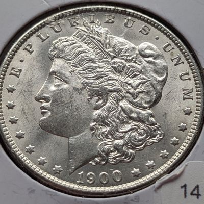 Sale Photo Thumbnail #182: 1900 Morgan 90% Silver Dollar - MS