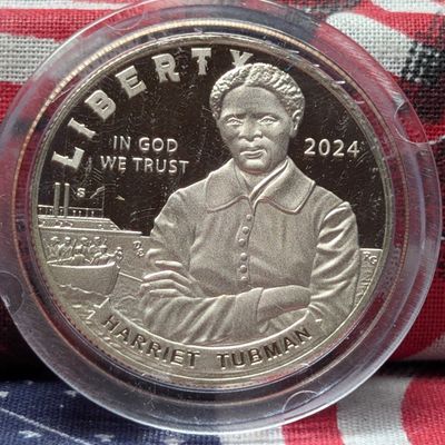 Sale Photo Thumbnail #320: 2024-S PROOF Harriet Tubman Commemorative Half Dollar in Government Capsule