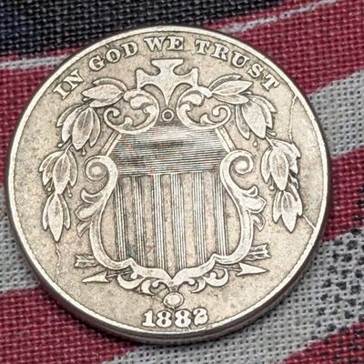 Sale Photo Thumbnail #220: 1882 Shield Nickel - XF
