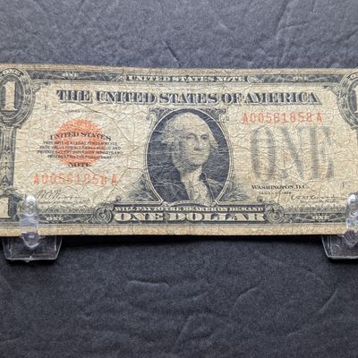 Sale Photo Thumbnail #282: 1928 Series $1 United States Funny Back Note - Rare