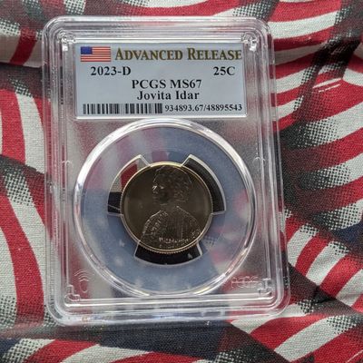 Sale Photo Thumbnail #434: 2023-D Jovita Idar Quarter - PCGS MS67 - Advanced Release