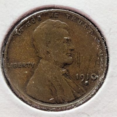 Sale Photo Thumbnail #246: 1910-S Lincoln Wheat Cent - F, Semi Key Date