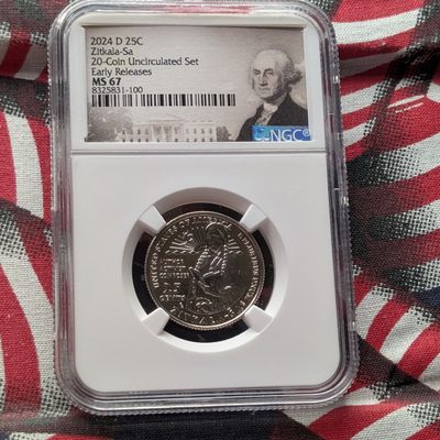 Sale Photo Thumbnail #78: 2024-D Zitkala-Sa Quarter - NGC MS67 - Early Releases