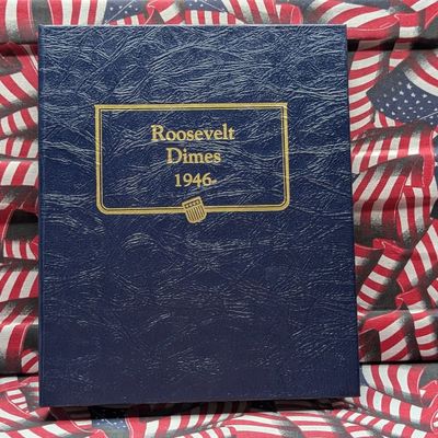 Sale Photo Thumbnail #435: Partial 1965-2004 P, D, & S Mint Roosevelt Dime Collection in Whitman Album - Includes Proofs - 174 Coins Total