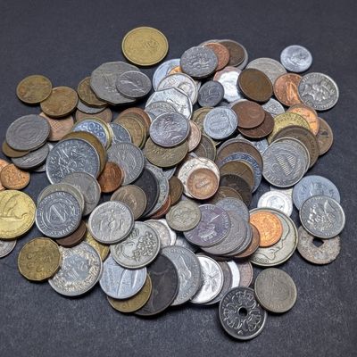 Sale Photo Thumbnail #443: 1.4 Lbs. of Various Vintage & Modern World Coins