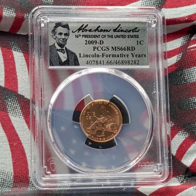 Sale Photo Thumbnail #123: 2009-D Lincoln Formative Years Cent - PCGS MS66 RD