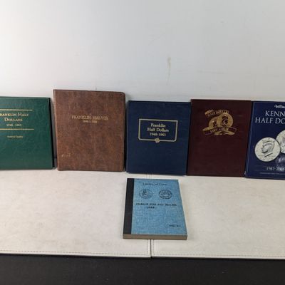 Sale Photo Thumbnail #323: (6) *EMPTY* Various Franklin & Kennedy Half Dollar Collector's Albums - No Coins!!