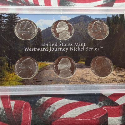 Sale Photo Thumbnail #2: 2004 P, D, & S U.S. Mint Westward Journey Nickel Set in OGP