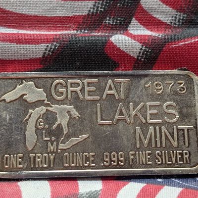 Sale Photo Thumbnail #378: 1 Troy Oz. .999 FINE SILVER High Wheeler Designed Art Bar