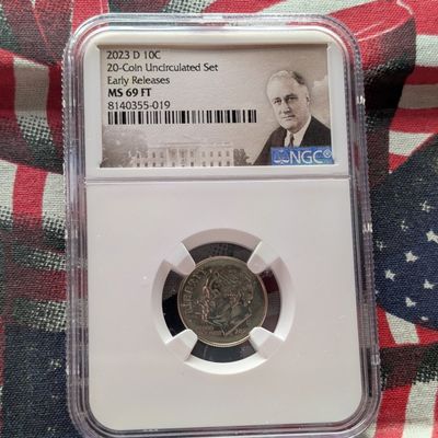 Sale Photo Thumbnail #38: 2023-D Roosevelt Dime - NGC MS69 FT - Early Release