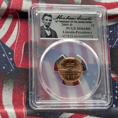 Sale Photo Thumbnail #279: 2009-D Lincoln Presidency Cent - PCGS MS66 RD