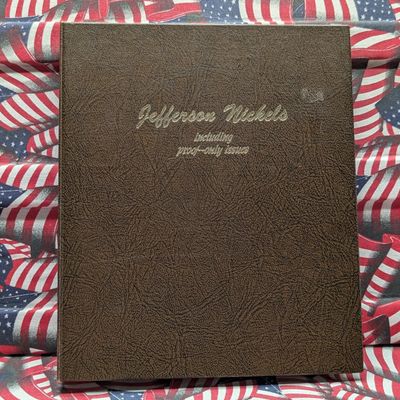 Sale Photo Thumbnail #255: Partial 1938-1992 Jefferson Nickel Collection in Dansco Album - Includes KEY DATES! & (11) 35% Silver Wartime - All in BU Condition - 81 Coins Total