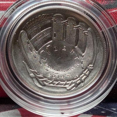 Sale Photo Thumbnail #360: 2014-D UNC Baseball Hall of Fame Commemorative Half Dollar in Government Capsule