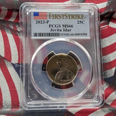 Sale Photo Thumbnail #407: 2023-P Jovita Idar Quarter- PCGS MS66 - First Strike