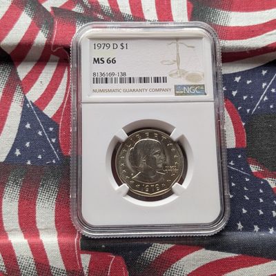 Sale Photo Thumbnail #10: 1979-D Susan B. Anthony Dollar - NGC MS66
