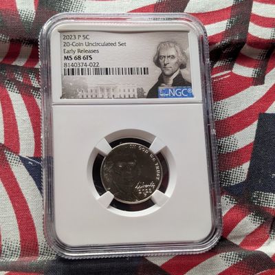 Sale Photo Thumbnail #375: 2023-P Jefferson Nickel - NGC MS68 6FS - Early Release