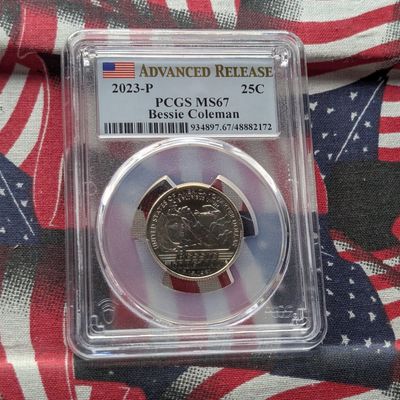 Sale Photo Thumbnail #265: 2023-P Bessie Coleman Quarter - PCGS MS67 - Advanced Release