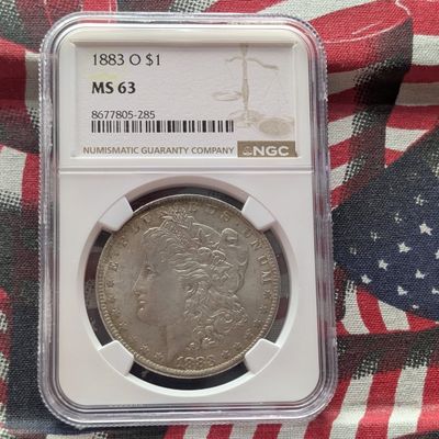 Sale Photo Thumbnail #21: 1883-O Morgan 90% Silver Dollar - NGC MS63