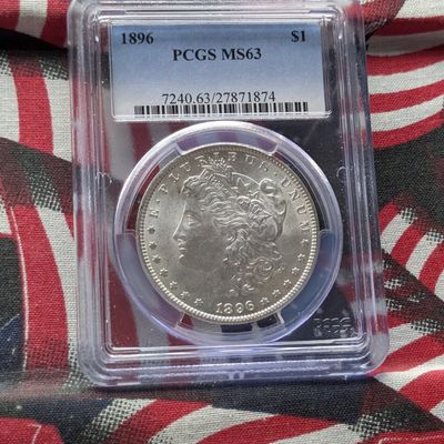 Sale Photo Thumbnail #306: 1896 Morgan 90% Silver Dollar - PCGS MS63