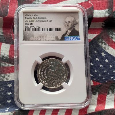 Sale Photo Thumbnail #20: 2025-D Stacey Park Milbern Quarter - NGC MS68