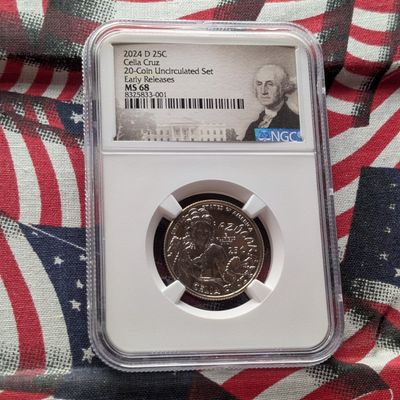 Sale Photo Thumbnail #50: 2024-D Celia Cruz Quarter - NGC MS68 - Early Release
