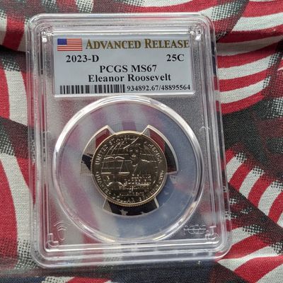 Sale Photo Thumbnail #436: 2023-D Eleanor Roosevelt Quarter - PCGS MS67 - Advanced Release