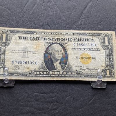 Sale Photo Thumbnail #278: 1935 A Series North Africa Emergency $1 Silver Certificate - Issued for North African Invasion